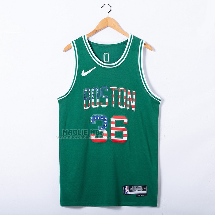 Maglia
 Marcus Smart NO 36 Boston Celtics Bandiera
 Edition 75th Verde
